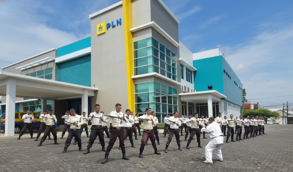 Untuk Pelayanan Lebih Baik, PLN Tasikmalaya Tingkatkan Kesiapsiagaan Satpam Lewat Pembinaan Rutin