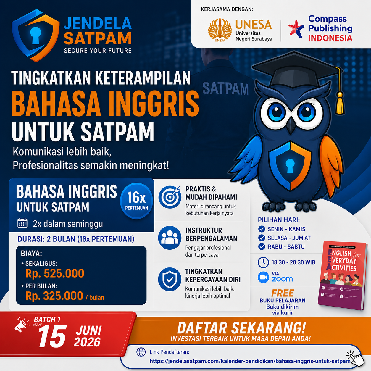 BAHASA INGGRIS UNTUK SATPAM